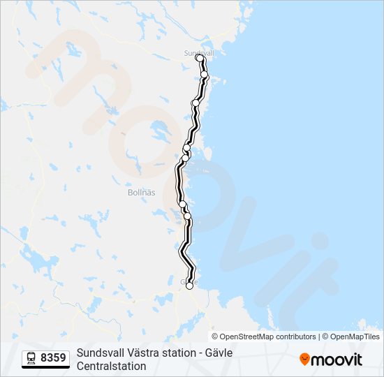 8359 train Line Map