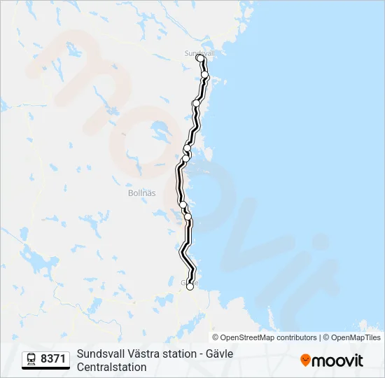 8371 Train Line Map