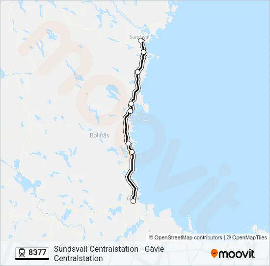 8377 Train Line Map