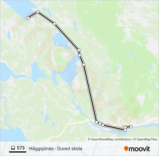 573 Bus Line Map