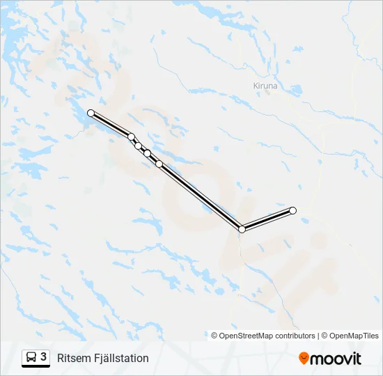 3 Bus Line Map