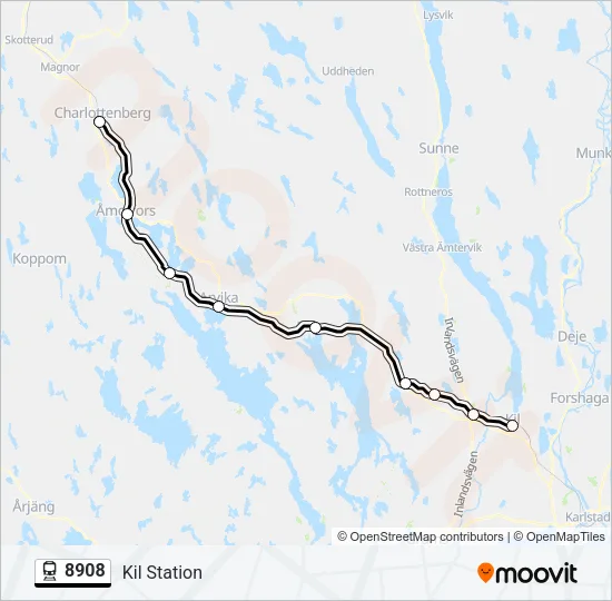 8908  Line Map
