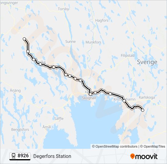 8926 train Line Map