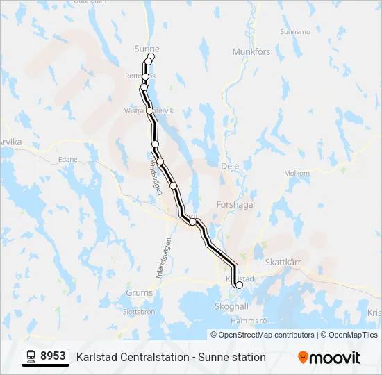 8953 Train Line Map