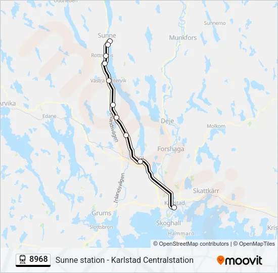 8968 Train Line Map