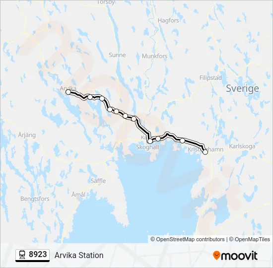 8923 Train Line Map