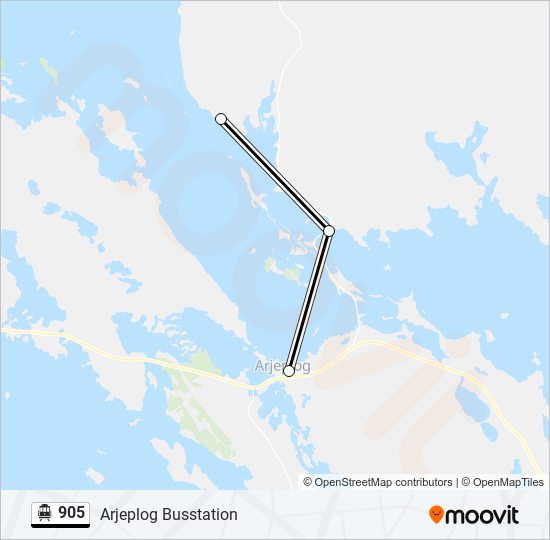 905 cable car Line Map