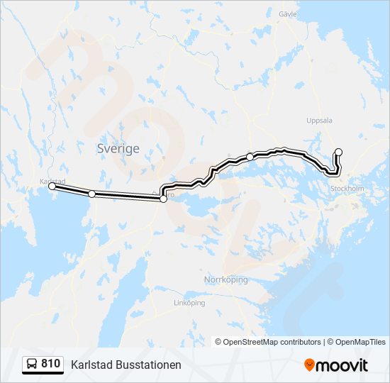 810 bus Line Map