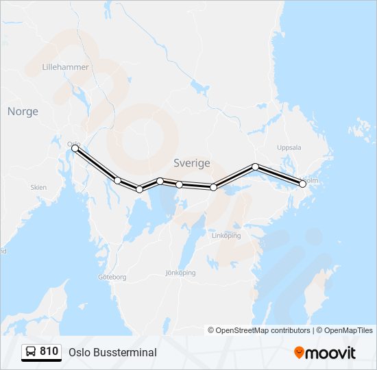 810 bus Line Map