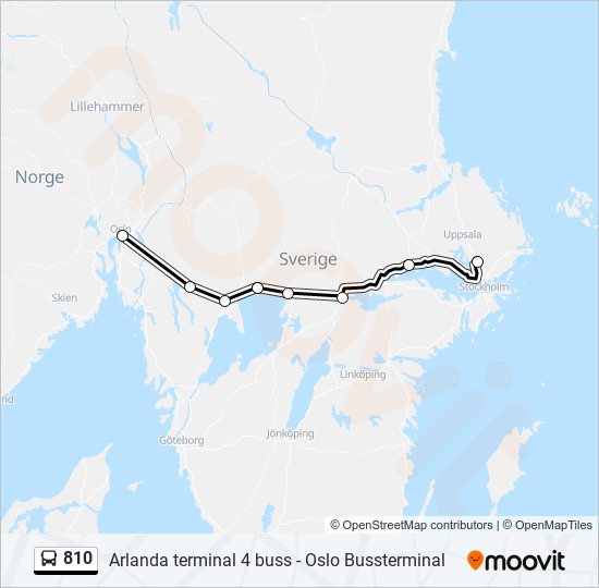 810 bus Line Map