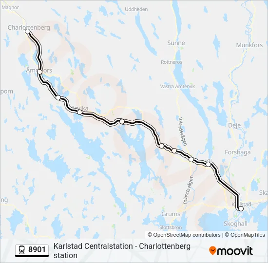 8901 Train Line Map