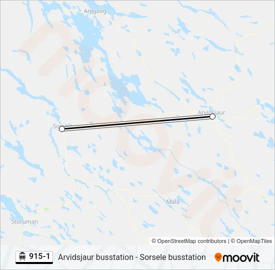 915-1 Cable Car Line Map