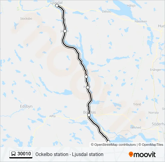 30010 Bus Line Map