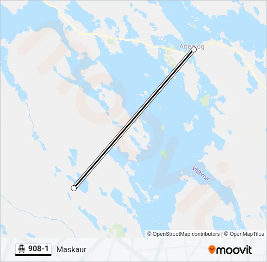 908-1 Cable Car Line Map
