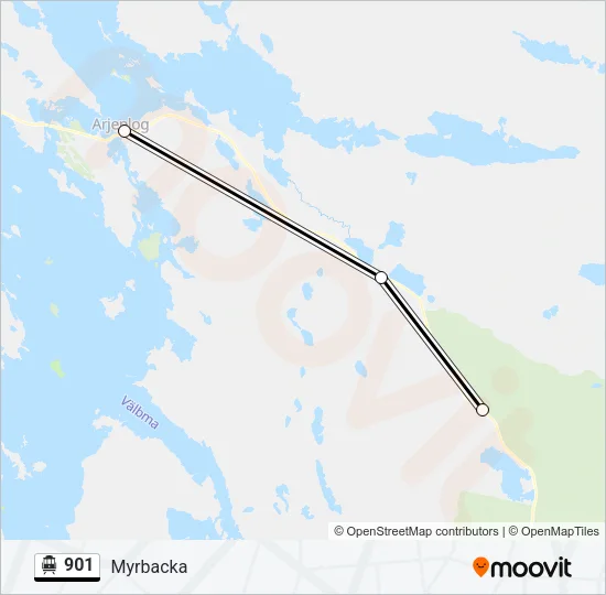 901 Cable Car Line Map