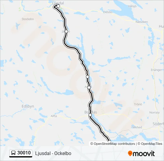 30010 Bus Line Map