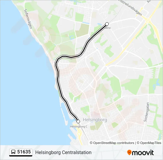 51635 Bus Line Map