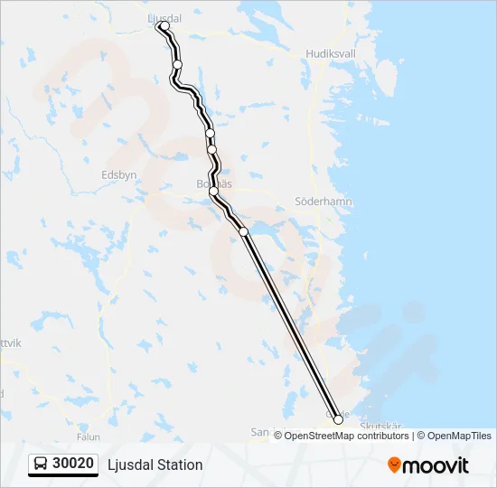 30020 Bus Line Map