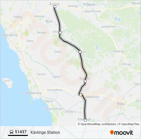 51437 Bus Line Map