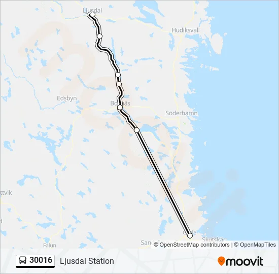 30016 Bus Line Map