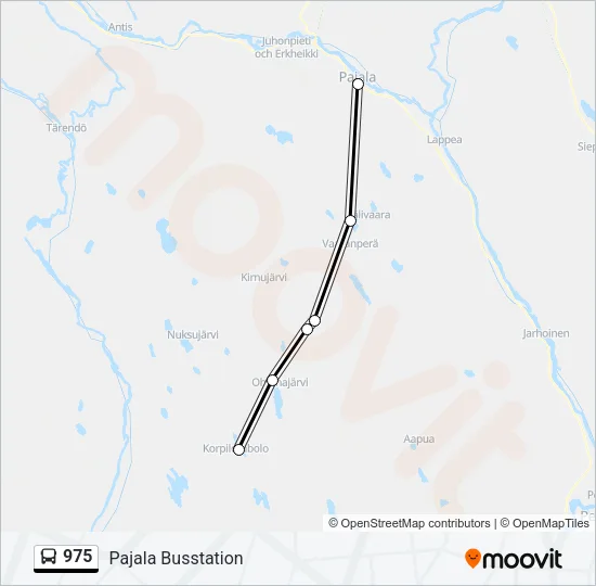 975 Bus Line Map