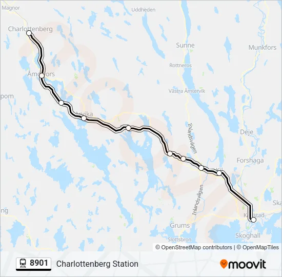 8901 Train Line Map