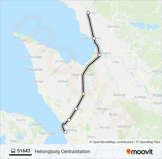51643 Bus Line Map