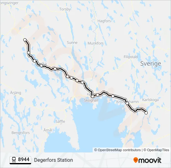 8944 Train Line Map