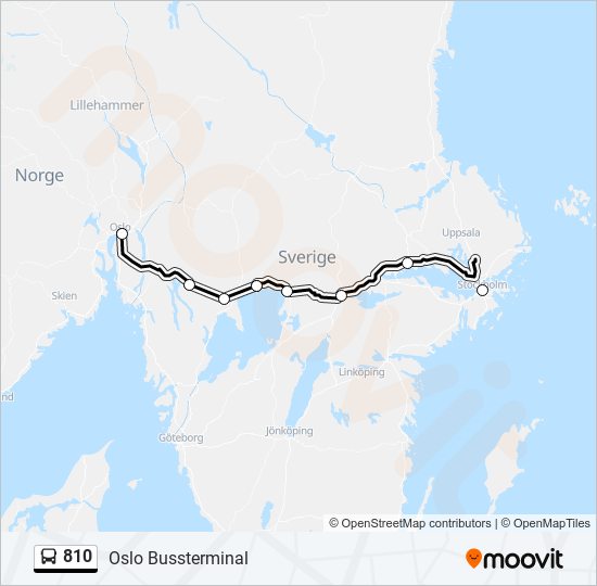 810 bus Line Map