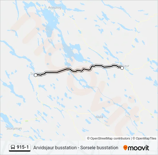 915-1 Bus Line Map
