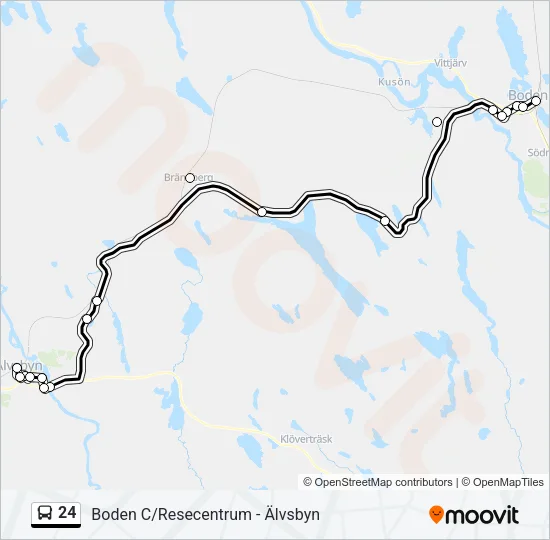 24 Bus Line Map