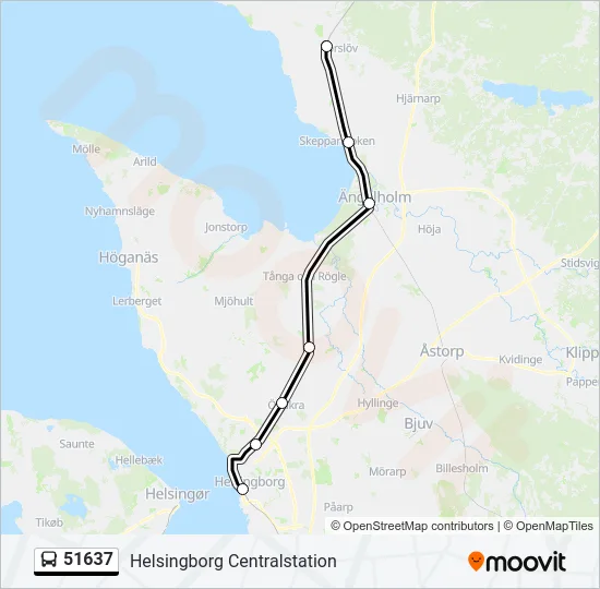51637 Bus Line Map