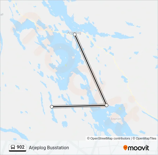 902 Bus Line Map
