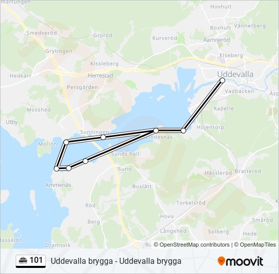 101 ferry Line Map