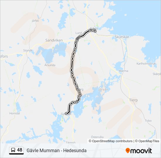 48 bus Line Map