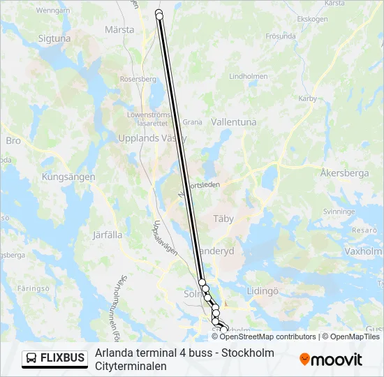 FLIXBUS Bus Line Map