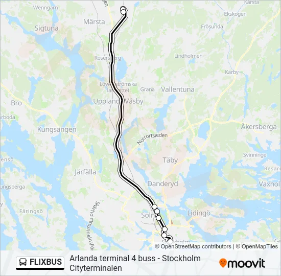 FLIXBUS Bus Line Map