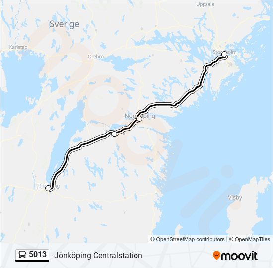 5013 bus Line Map