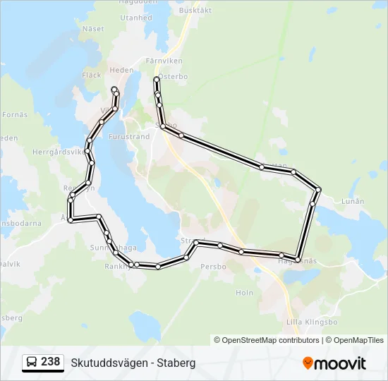 238 Bus Line Map