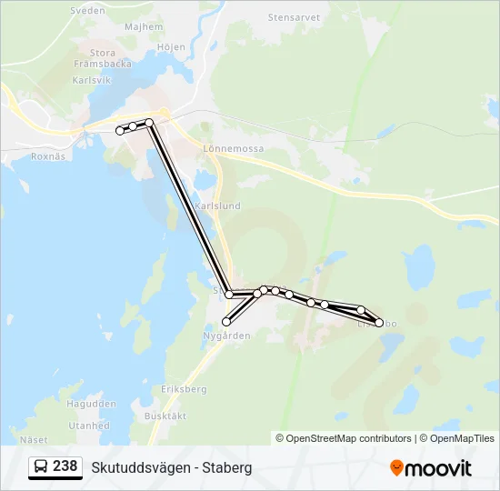 238 Bus Line Map