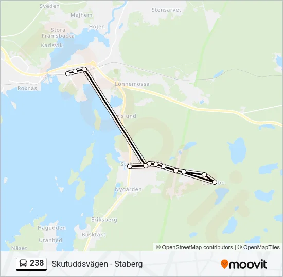 238 Bus Line Map