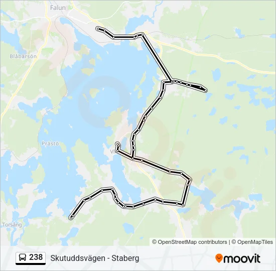 238 Bus Line Map