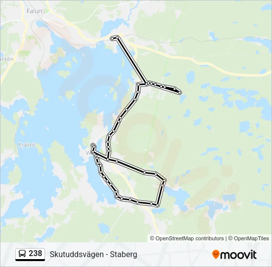 238 Bus Line Map