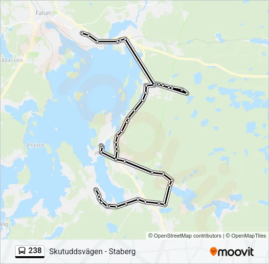 238 Bus Line Map