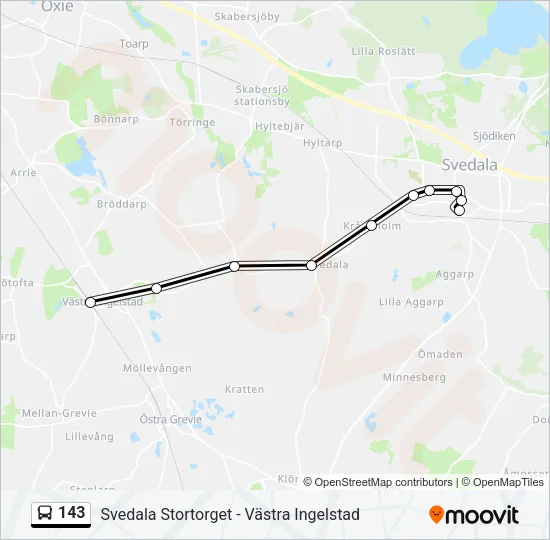 143 Bus Line Map