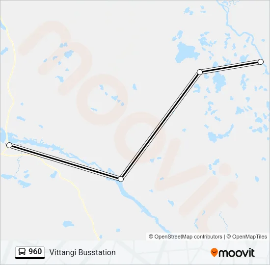 960 Bus Line Map