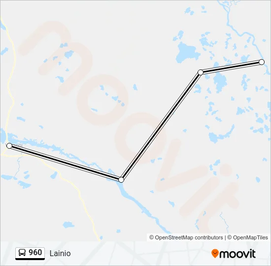 960 Bus Line Map