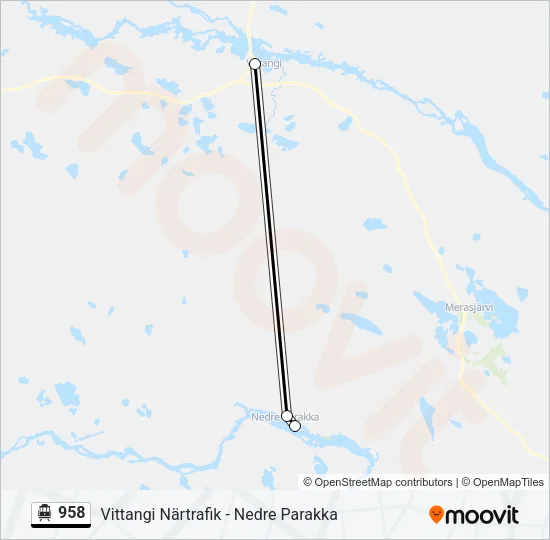 958 Cable Car Line Map