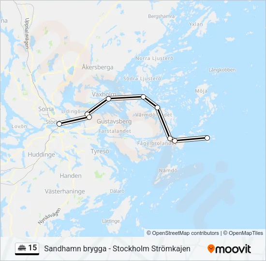 15 Ferry Line Map