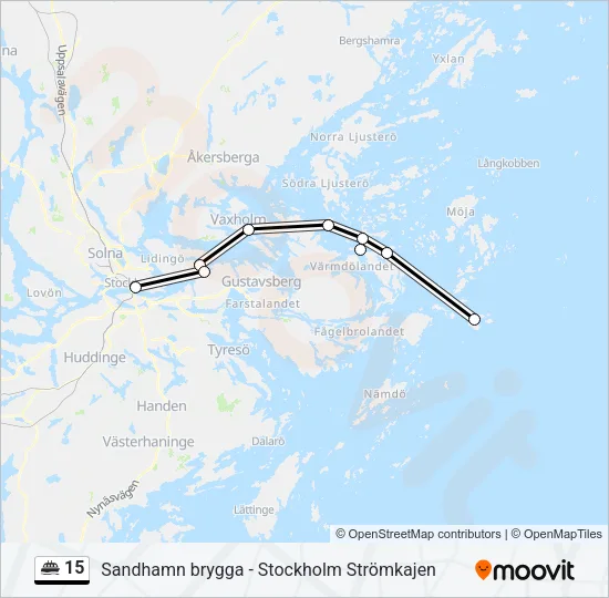 15 Ferry Line Map